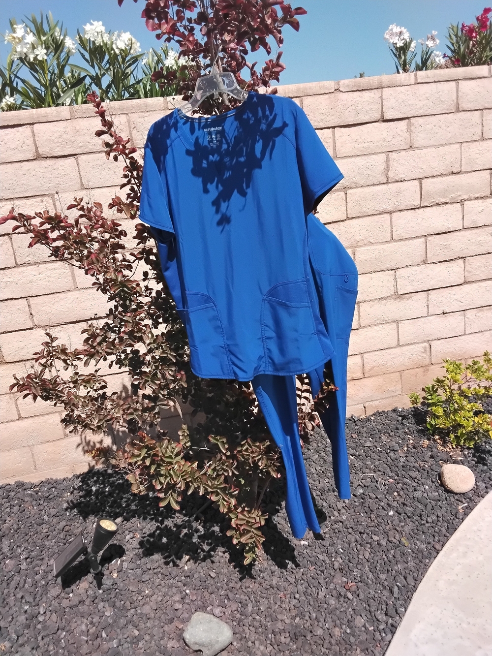 Scrubstar Royal Blue Wide Leg Scrub Set